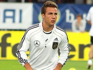 Mario Gotze is content to be at Borussia Dortmund...at the moment